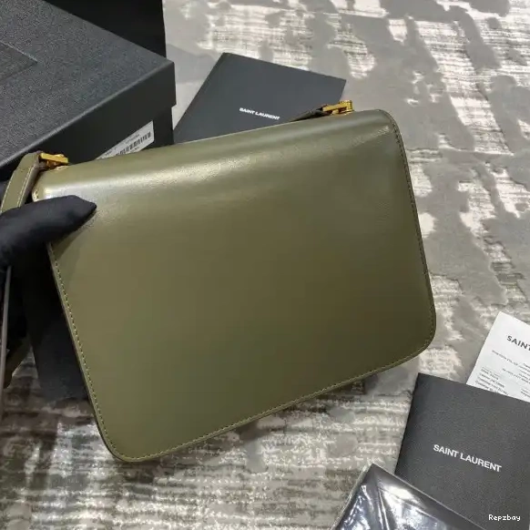 Repzbay REP SMOOTH SATCHEL LOULOU IN LEATHER YSL CARRE 0611